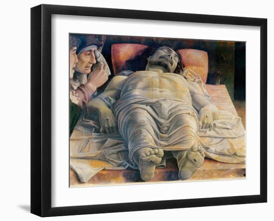 Christo in Scurto (Foreshortened Christ or the Dead Christ)-Andrea Mantegna-Framed Art Print