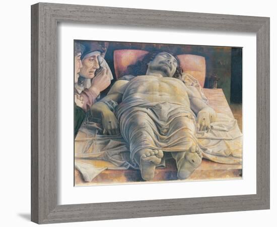 Christo in Scurto (the Foreshortened Christ Or the Dead Christ)-Andrea Mantegna-Framed Giclee Print