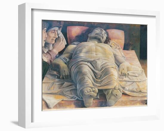 Christo in Scurto (the Foreshortened Christ Or the Dead Christ)-Andrea Mantegna-Framed Giclee Print