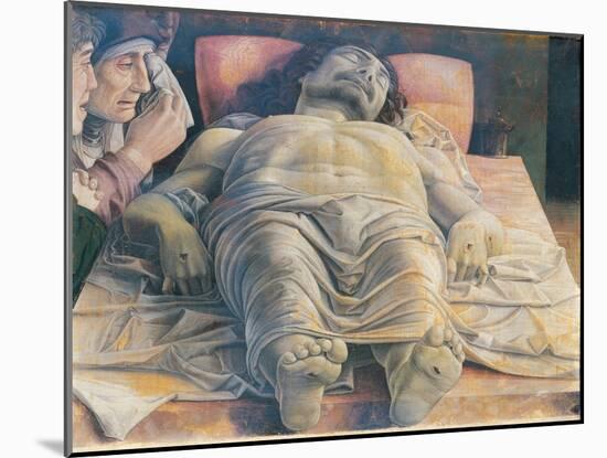 Christo in Scurto (the Foreshortened Christ Or the Dead Christ)-Andrea Mantegna-Mounted Giclee Print