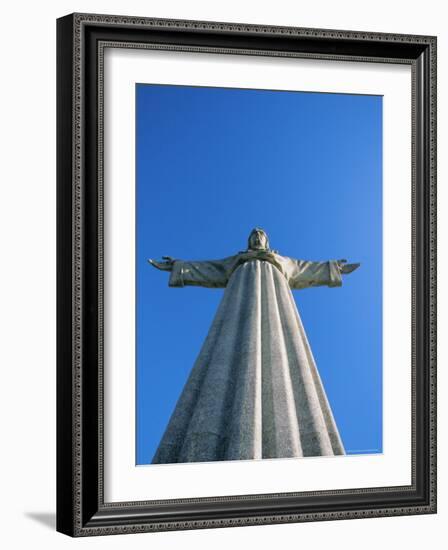 Christo Rei (28M Tall), Statue of Christ, in Cacilhas Suburb Across the Rio Tejo, Lisbon, Portugal-Alain Evrard-Framed Photographic Print