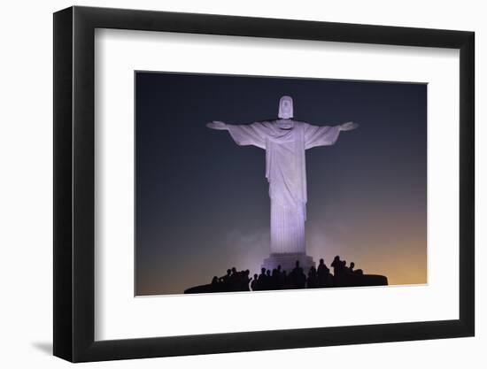 Christo Statue on Corcovado, Rio De Janeiro, Brazil, South America-Christian Heeb-Framed Photographic Print