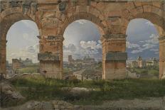 A View through Three of the North-Western Arches of the Third Storey of the Coliseum in Rome, 1815-Christoffer-wilhelm Eckersberg-Framed Giclee Print