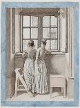 At a Window in The-Christoffer-wilhelm Eckersberg-Giclee Print