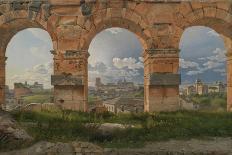 Vue a Travers Trois Des Arches Du Nord-Ouest Du Troisieme Etage Du Colisee De Rome  (View through-Christoffer-wilhelm Eckersberg-Giclee Print