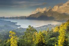 Scenery in the Gunung Rinjani, the Crater Lake, Clouds, Stormy Atmosphere, Flash-Christoph Mohr-Photographic Print