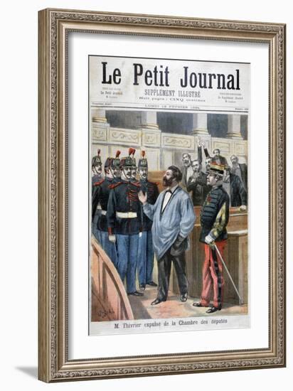 Christophe Thivrier Expelled from the Chamber of Deputies, Paris, 1894-Jose Belon-Framed Giclee Print