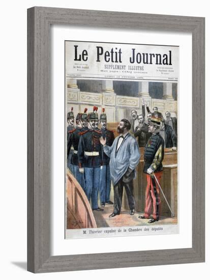 Christophe Thivrier Expelled from the Chamber of Deputies, Paris, 1894-Jose Belon-Framed Giclee Print