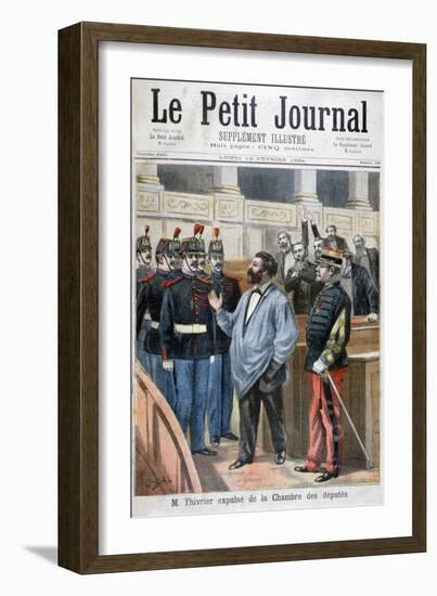 Christophe Thivrier Expelled from the Chamber of Deputies, Paris, 1894-Jose Belon-Framed Giclee Print