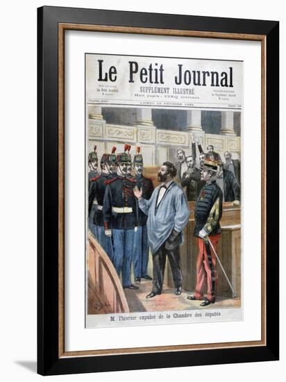 Christophe Thivrier Expelled from the Chamber of Deputies, Paris, 1894-Jose Belon-Framed Giclee Print