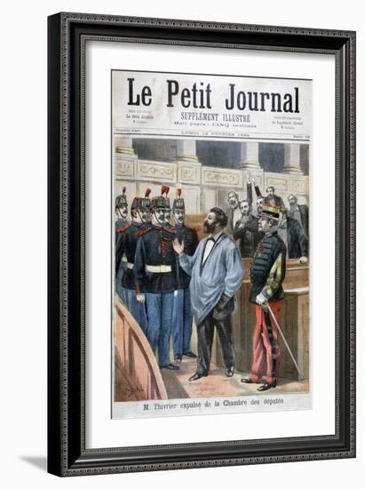 Christophe Thivrier Expelled from the Chamber of Deputies, Paris, 1894-Jose Belon-Framed Giclee Print