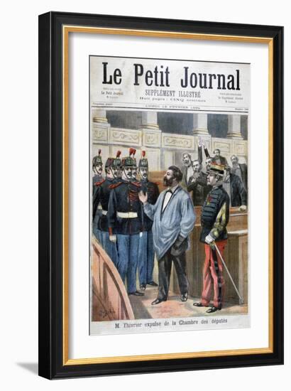 Christophe Thivrier Expelled from the Chamber of Deputies, Paris, 1894-Jose Belon-Framed Giclee Print