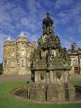 Fountain on the Grounds of Holyroodhouse Palace, Edinburgh, Scotland-Christopher Bettencourt-Framed Photographic Print