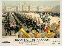 Trooping the Colour, Poster Advertising British Railways, c.1950-Christopher Clark-Framed Premier Image Canvas