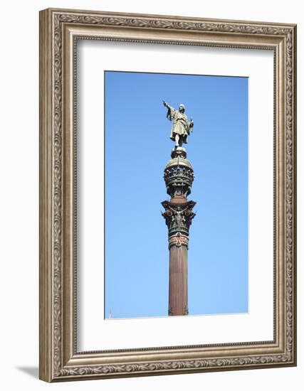 Christopher Colombus Monument, Barcelona, Spain-Mark Mawson-Framed Photographic Print