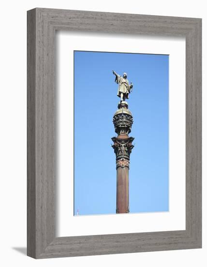 Christopher Colombus Monument, Barcelona, Spain-Mark Mawson-Framed Photographic Print