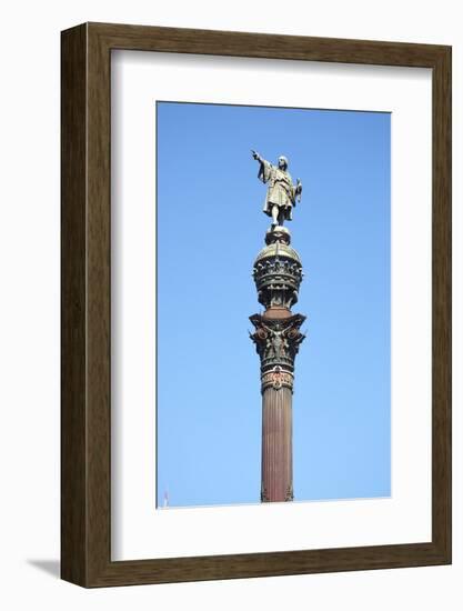 Christopher Colombus Monument, Barcelona, Spain-Mark Mawson-Framed Photographic Print