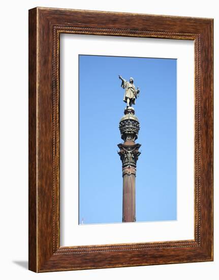 Christopher Colombus Monument, Barcelona, Spain-Mark Mawson-Framed Photographic Print