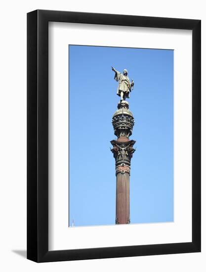 Christopher Colombus Monument, Barcelona, Spain-Mark Mawson-Framed Photographic Print