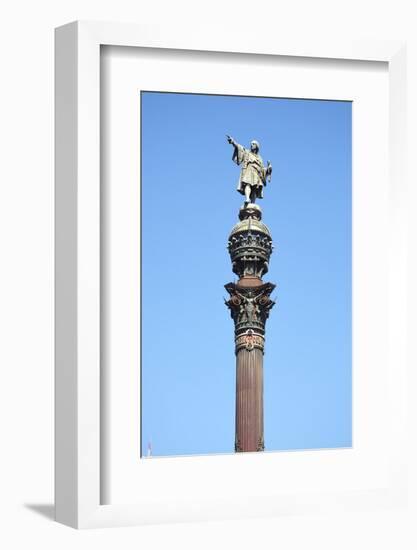 Christopher Colombus Monument, Barcelona, Spain-Mark Mawson-Framed Photographic Print