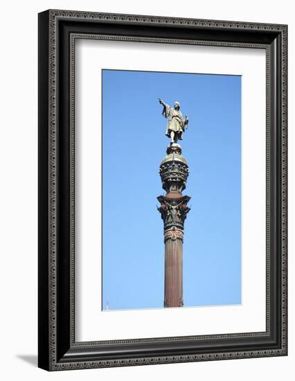 Christopher Colombus Monument, Barcelona, Spain-Mark Mawson-Framed Photographic Print