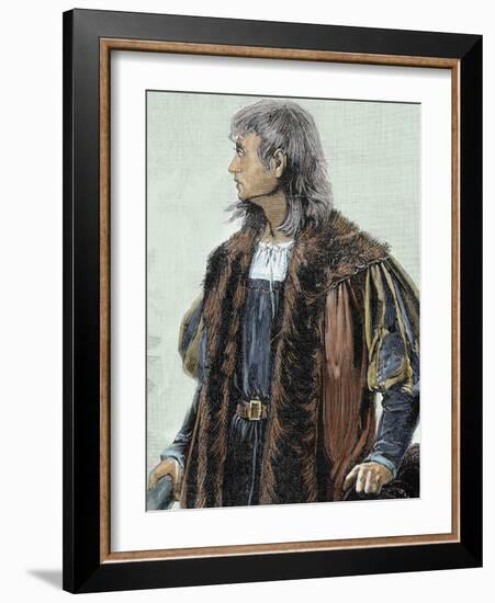 Christopher Columbus (1451-1506). Navigator, Colonizer, and Explorer-Prisma Archivo-Framed Photographic Print