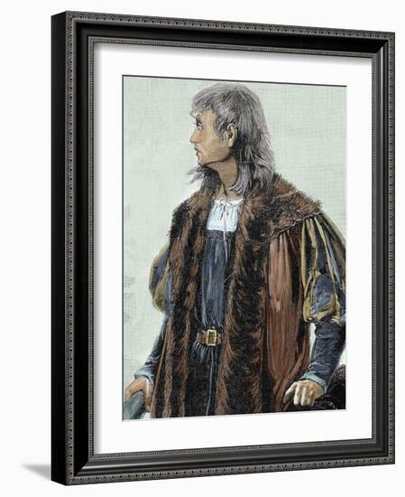 Christopher Columbus (1451-1506). Navigator, Colonizer, and Explorer-Prisma Archivo-Framed Photographic Print