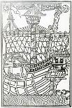 Iguana from 'La Historia General De Las Indias' 1547-Christopher Columbus-Framed Giclee Print