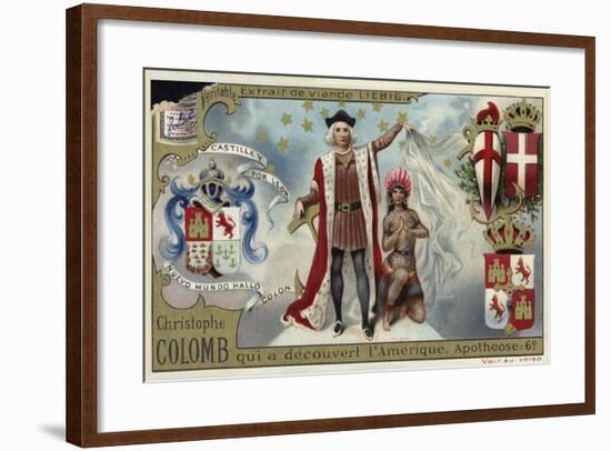 Christopher Columbus, Discoverer of America-null-Framed Giclee Print