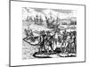 Christopher Columbus, Genoese Explorer, Discovering America, May 1492-Theodor de Bry-Mounted Giclee Print
