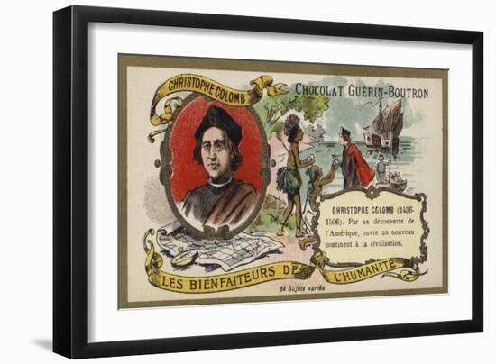 Christopher Columbus, Genoese Explorer-null-Framed Giclee Print