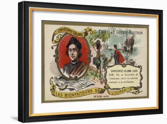 Christopher Columbus, Genoese Explorer-null-Framed Giclee Print