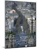 Christopher Columbus Statue on La Rambla, Barcelona, Spain-Michele Molinari-Mounted Photographic Print