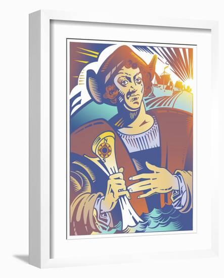 Christopher Columbus-David Chestnutt-Framed Giclee Print
