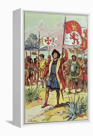 Christopher Columbus-J. L. Beuzon-Framed Premier Image Canvas