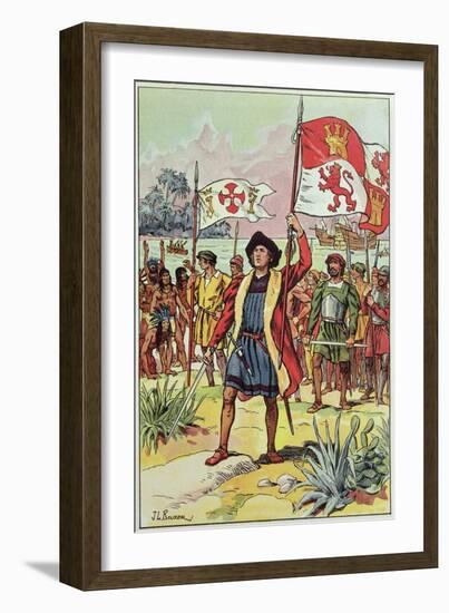 Christopher Columbus-J. L. Beuzon-Framed Giclee Print