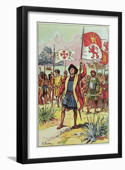 Christopher Columbus-J. L. Beuzon-Framed Giclee Print