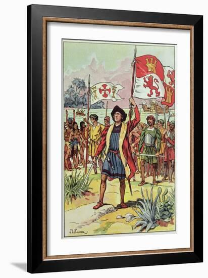 Christopher Columbus-J. L. Beuzon-Framed Giclee Print