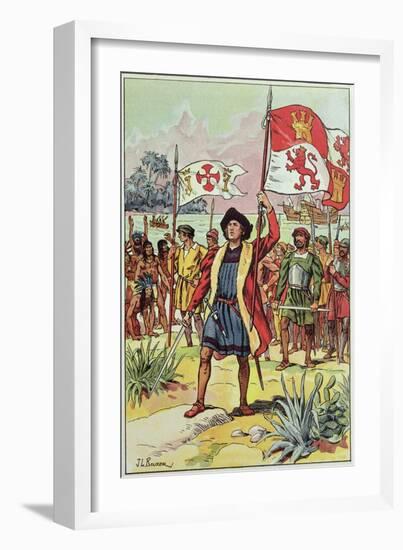 Christopher Columbus-J. L. Beuzon-Framed Giclee Print