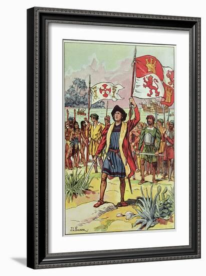 Christopher Columbus-J. L. Beuzon-Framed Giclee Print