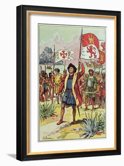 Christopher Columbus-J. L. Beuzon-Framed Giclee Print