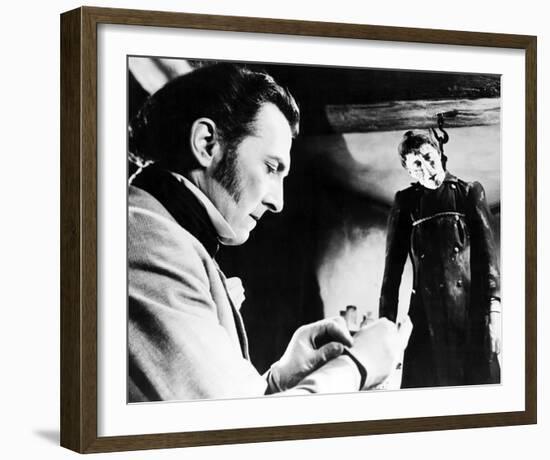 Christopher Lee, The Curse of Frankenstein (1957)-null-Framed Photo