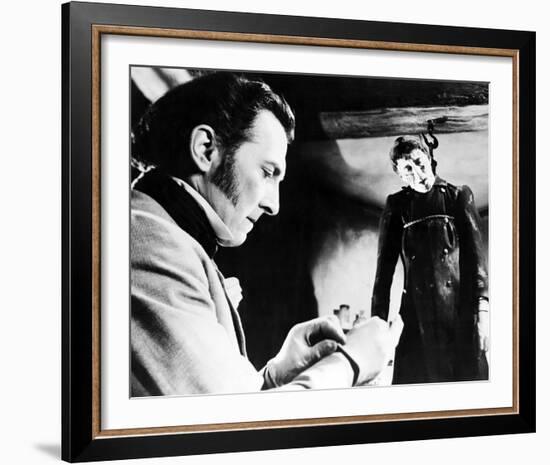 Christopher Lee, The Curse of Frankenstein (1957)-null-Framed Photo