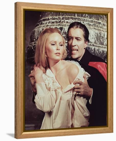 Christopher Lee & Veronica Carlson-null-Framed Stretched Canvas