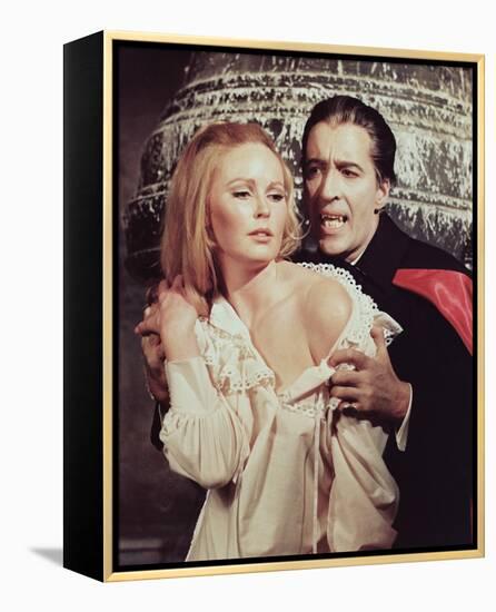 Christopher Lee & Veronica Carlson-null-Framed Stretched Canvas