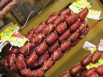 Chorizo, Red Paprika Sausage (Spain), Hanging up for Sale-Christopher Leggett-Framed Photographic Print