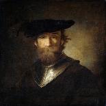 An Old Soldier in a Black Beret, 17th Century-Christopher Paudiss-Mounted Giclee Print