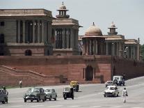 Raj Path Leading to the Parliament Building, New Delhi, Delhi, India-Christopher Rennie-Framed Photographic Print