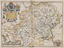 A Map of Westmorland and Cumberland, 1576-Christopher Saxton-Framed Giclee Print