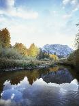 USA, Idaho, Sawtooth Wilderness, a Peak Reflecting in a Meadow Pond-Christopher Talbot Frank-Photographic Print